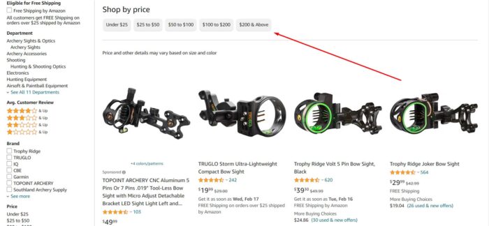 Bow Sight Pricing